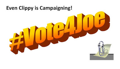 Even Clippy is Campaigning - Vote4Joe - gvan42