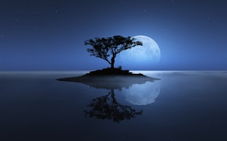 Blue Night Moon