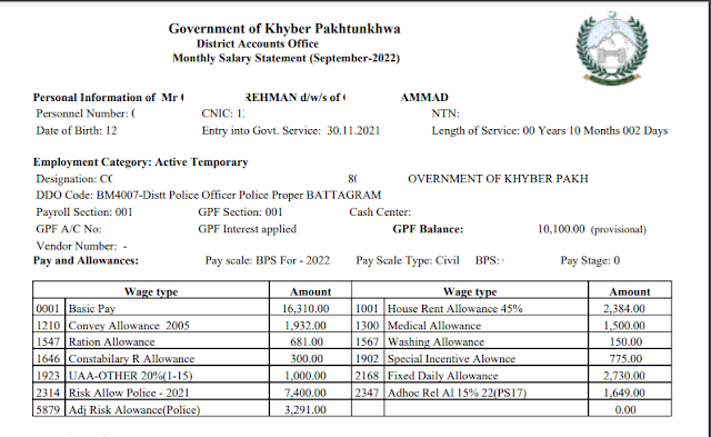 Get Government Employee salary slip online via email