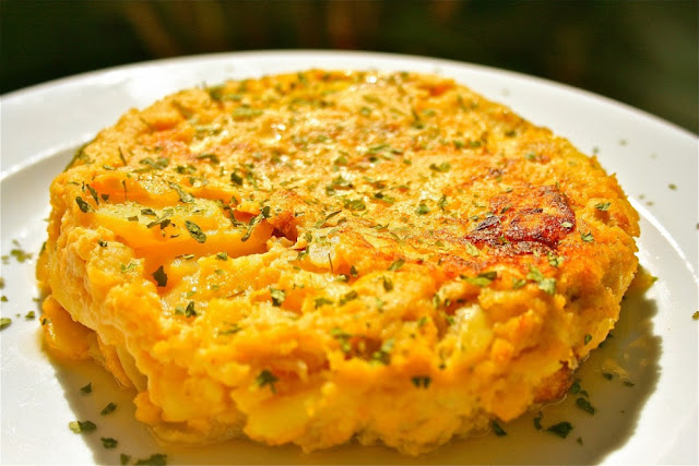 recipe for the sliced ​​potato omelette