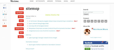 tutorial membuat halaman sitemap pada blogger/blogspot 