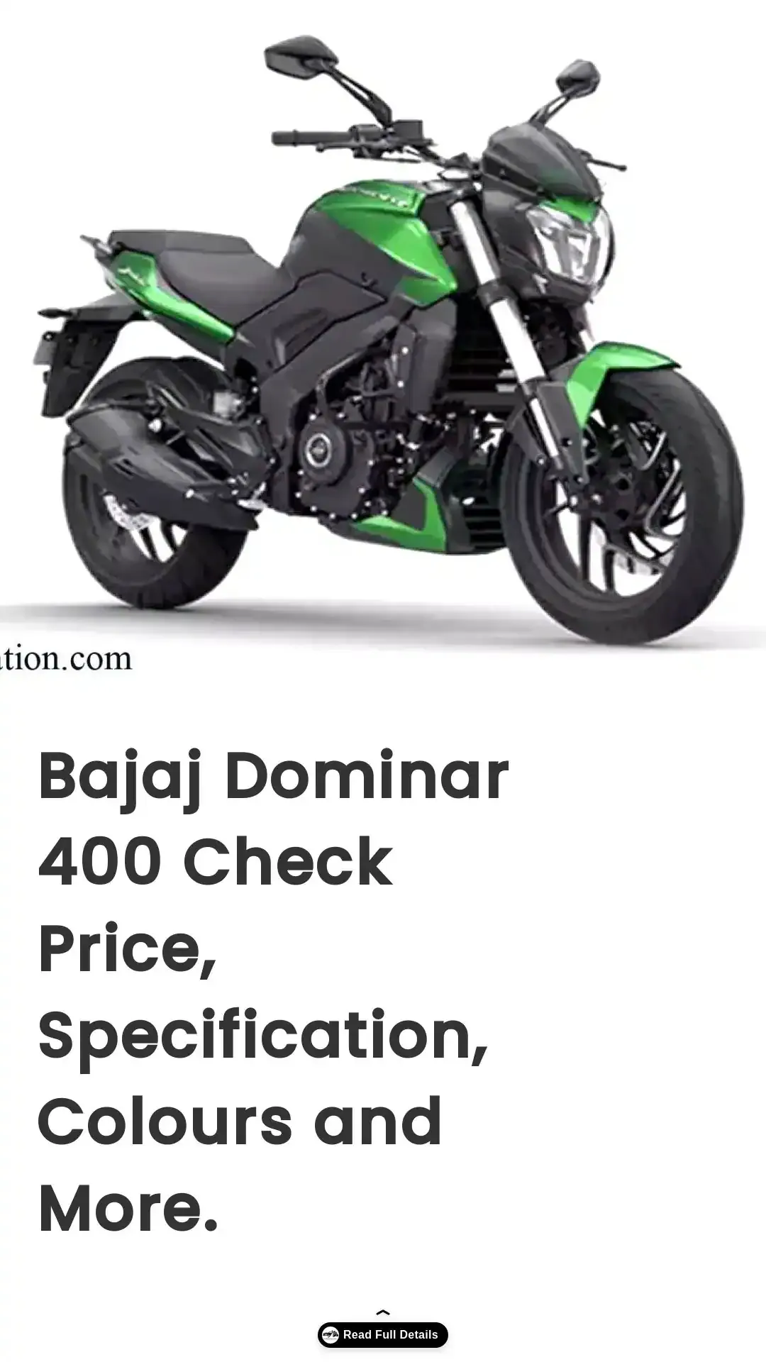 Bajaj Dominar 400