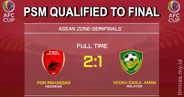 PSM Lolos ke Final AFC Cup 2022 Zona ASEAN