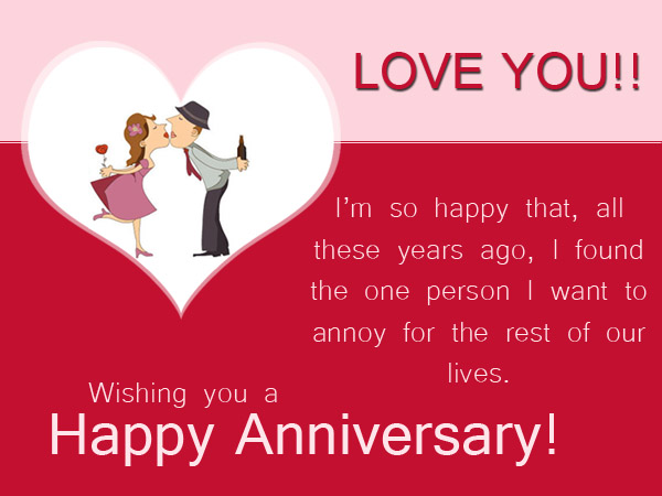 Funny Wedding  Anniversary  Wishes  for Husband  From Wife  