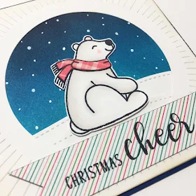 Sunny Studio Stamps: Playful Polar Bears Festive Greetings Winter Card by Melissa Yates