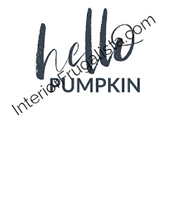 Free Hello Pumpkin Wall Art Printable