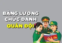 Bảng lương chức danh, chức vụ của Quân đội