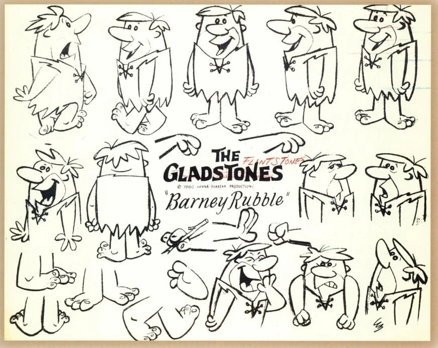 Bocetos de Pablo Mármol con el primer nombre elegido para la serie, The Gladstones