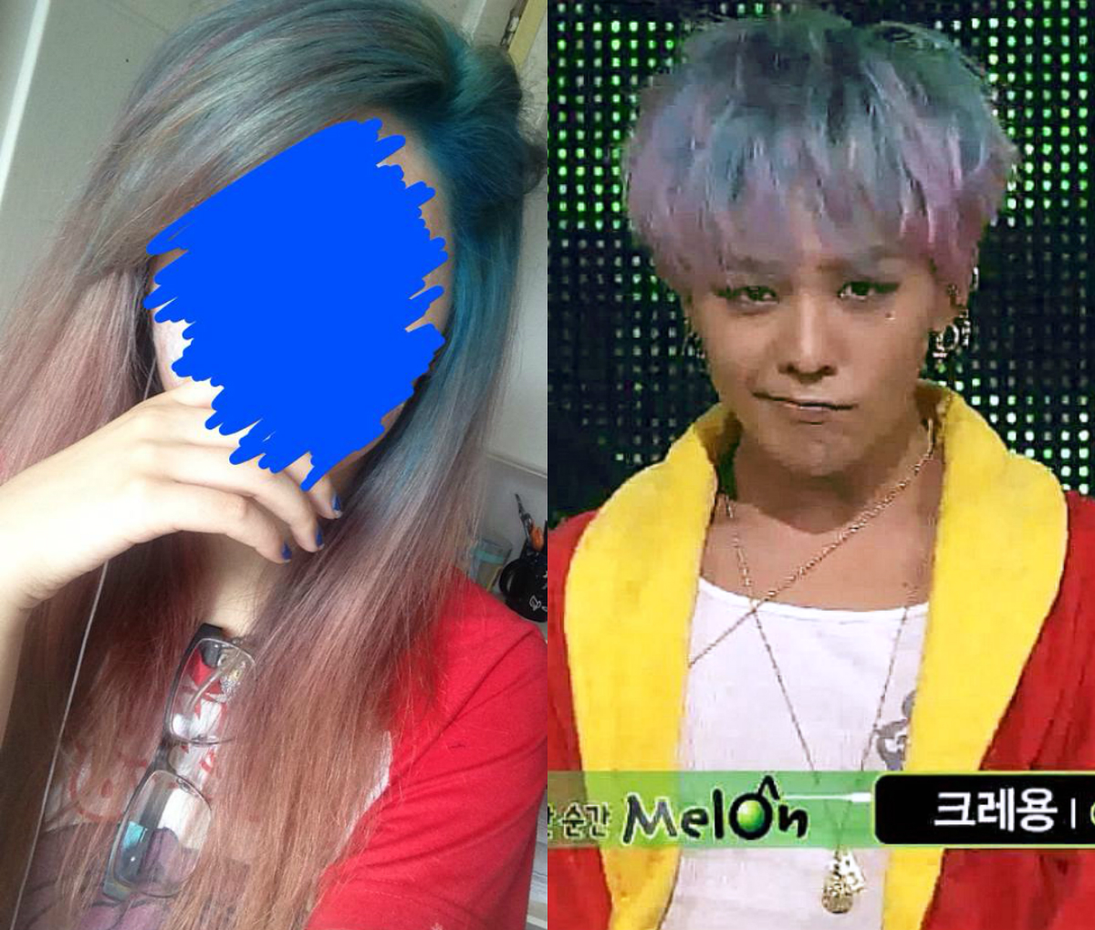Kpop Inspired Hair G Dragon Crayon Blue And Pink Ombre Hair Michelle Cheung Beauty Fashion Food Birmingham Blog
