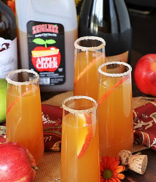 Apple Cider Mimosas