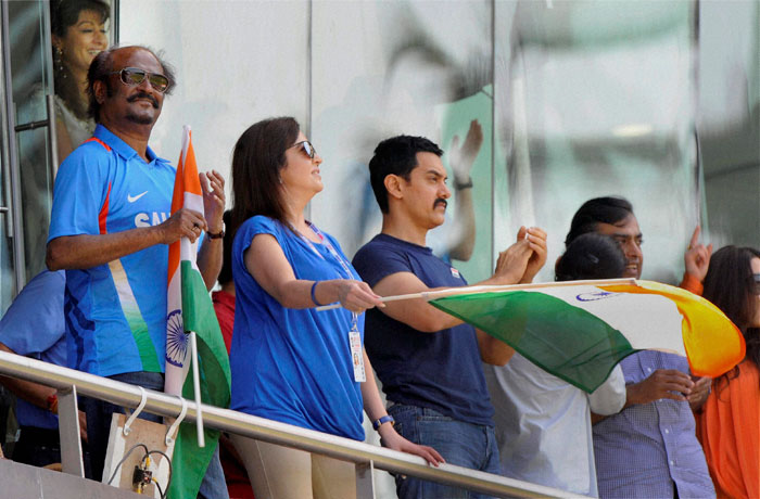 world cup 2011 final match stills. Rajini In 2011 World Cup Final