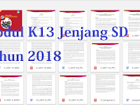 Modul K13 Jenjang SD Tahun 2018