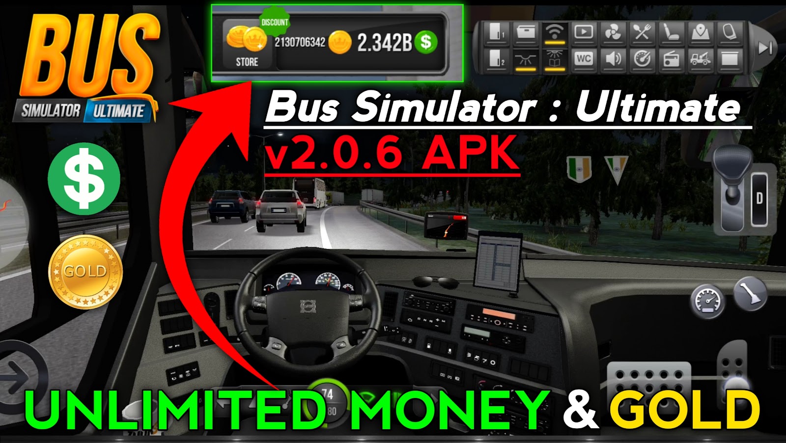 Bus Simulator: Ultimate MOD APK 2.1.4 (Unlimited money, gold)