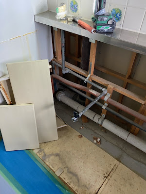 キッチン 施工中