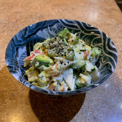 bowl of finished salad