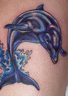 Blue Dolphin Tattoo