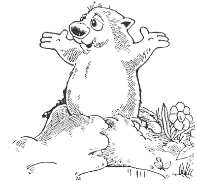 Groundhog Coloring Pages