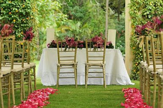 Wedding Decor, lounges decorated in Green