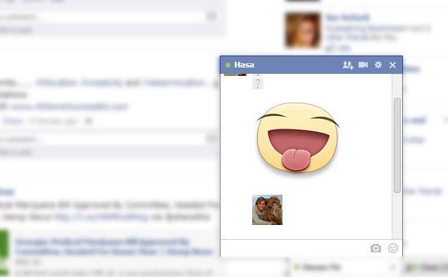 Profile Image as Facebook Emoticon