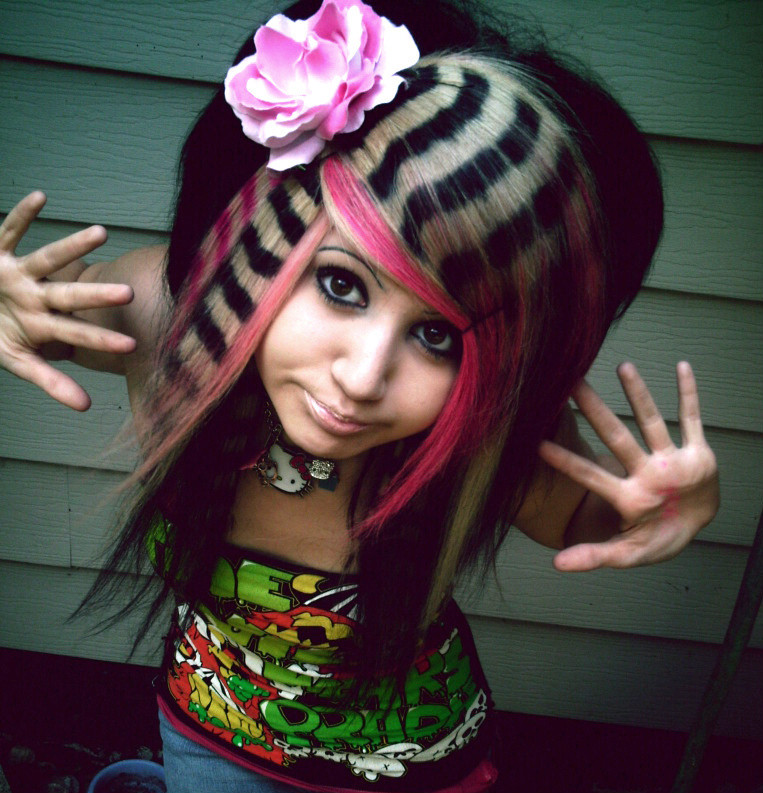 scene kids hairstyles