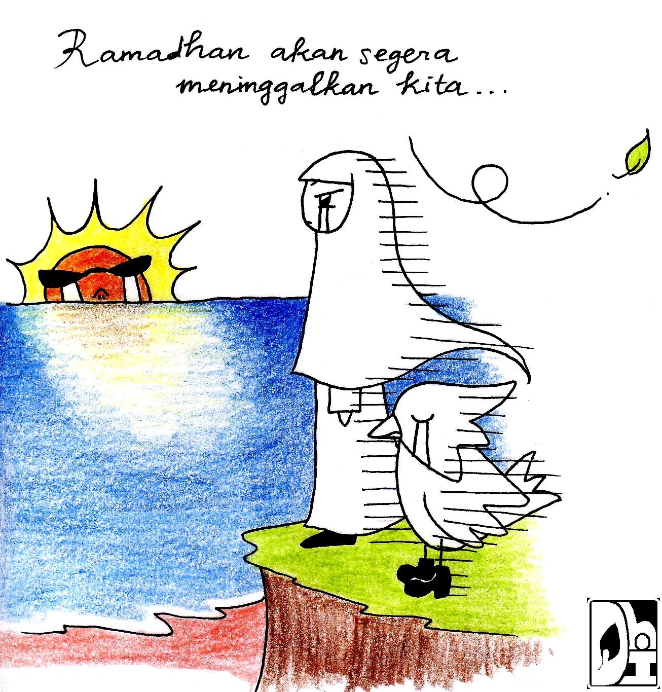 Gambar Kartun Muslimah Ramadhan Kantor Meme
