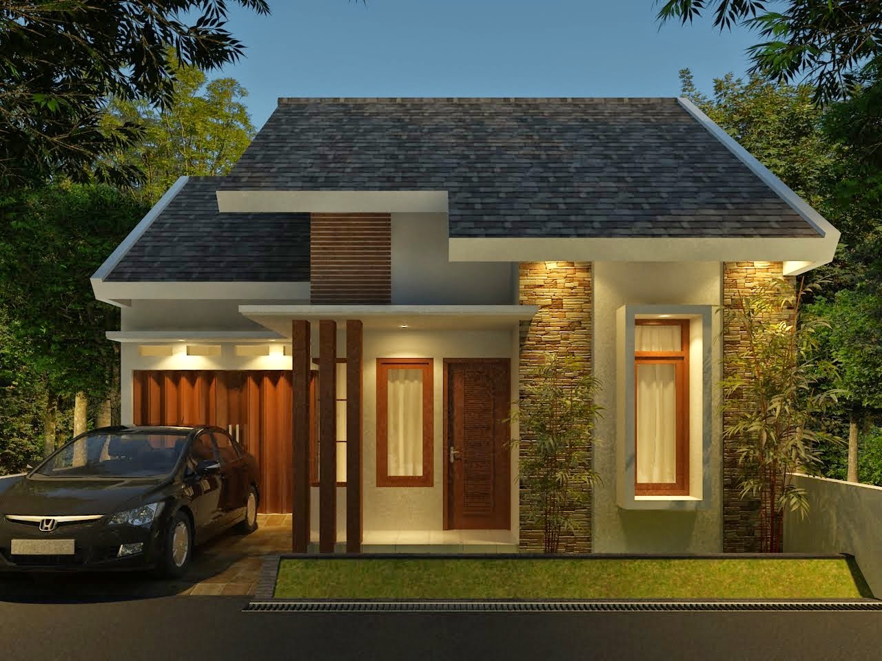  Desain  Rumah  Minimalis satu lantai  2022 Gambar Model 