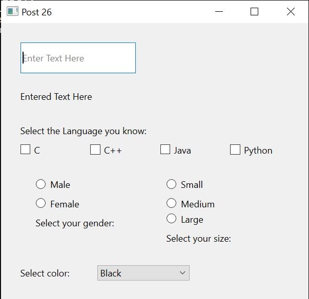 Python Bits and Pieces with Cyber Security: Checkbox, Radiobutton and ...