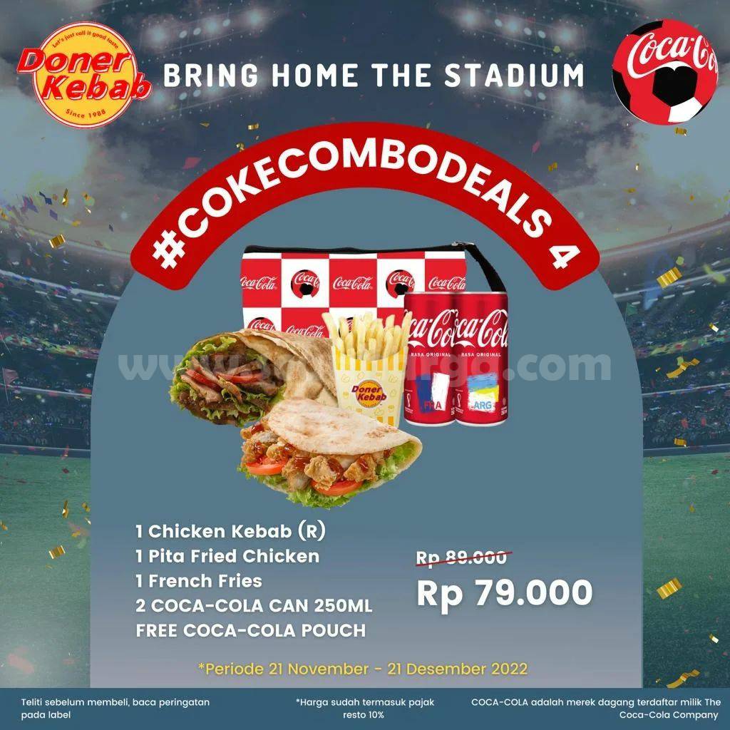 Promo DONER KEBAB COKE COMBO DEALS – Harga Paket Mulai 79RB