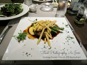 JPB Restaurant Review Swissotel Sydney - Grainge Scotch Fillet with Bernaise, Fries and Asparagus 