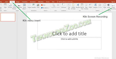 cara merekam layar di powerpoint 2013