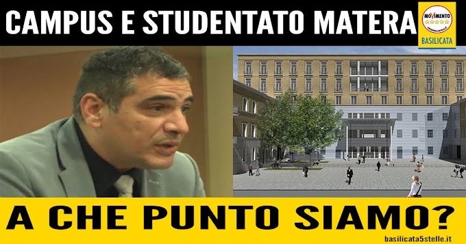 Campus e studentato a Matera, Perrino (M5S): non c’è più tempo da perdere