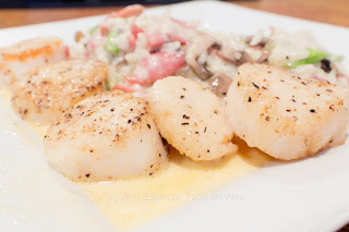 Seared Scallops in Sweet Tobasco Blanc