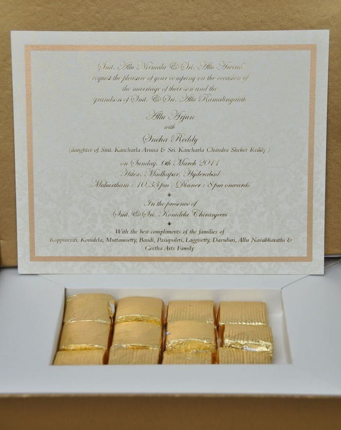 Allu Arjun's Wedding Invitation Posted by ChandU at 1028 AM