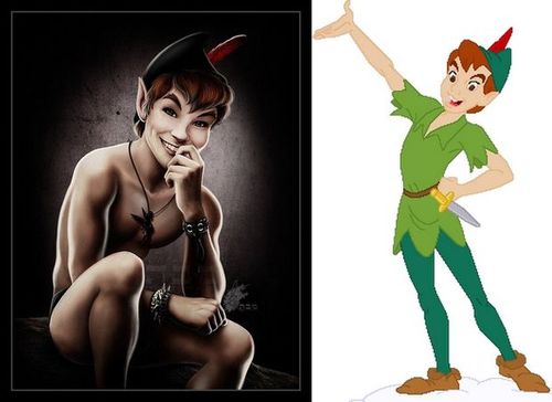 Peter Pan ze cartoon version and there's a movie in real live not