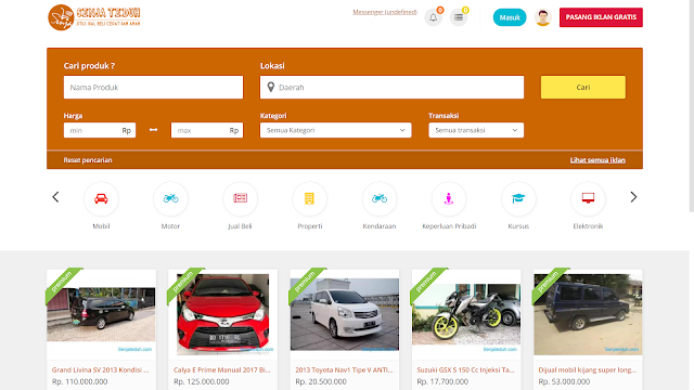 Source Code Web Marketplace php