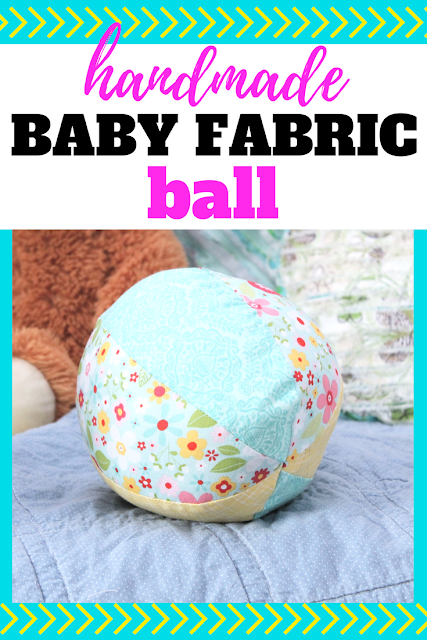 Create these simple baby fabric balls for a fun gift for that sweet little one in your life.  Create a couple and you'll have some perfect handmade baby toys