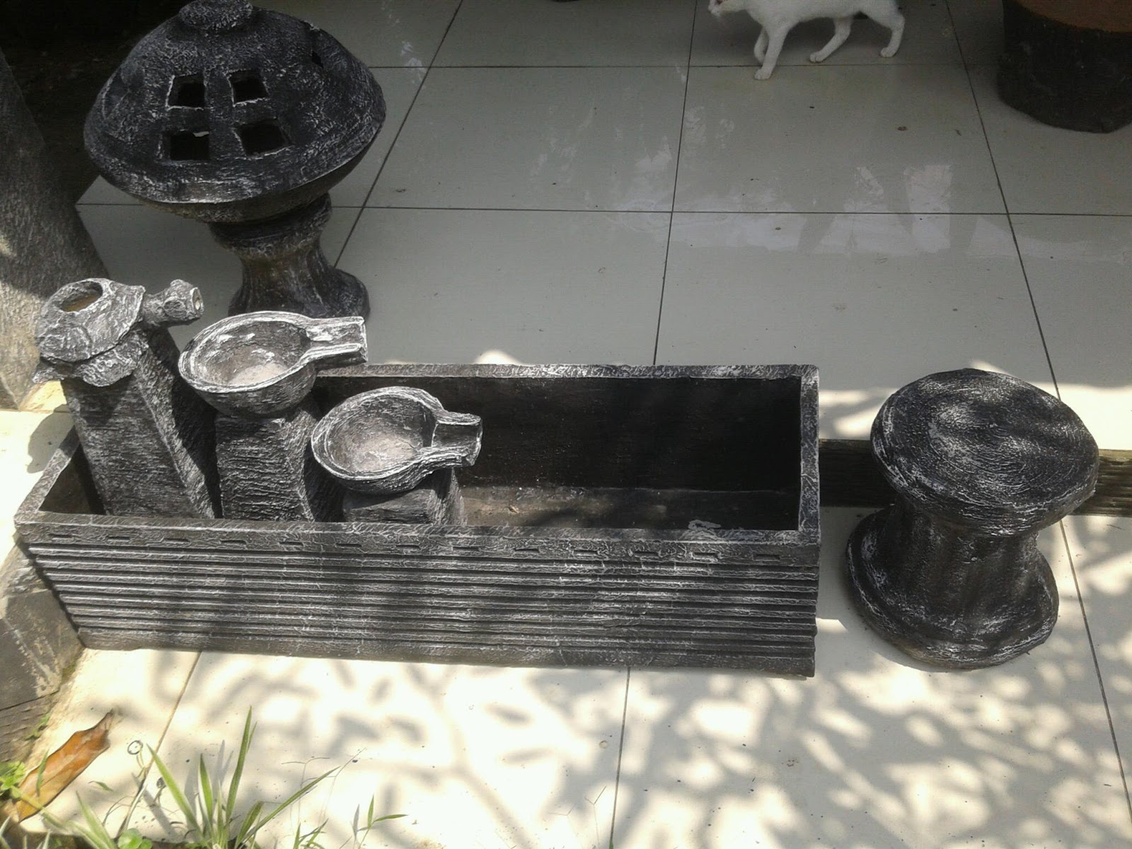  Jual  pot keramik  pot minimalis pagoda air mancur 