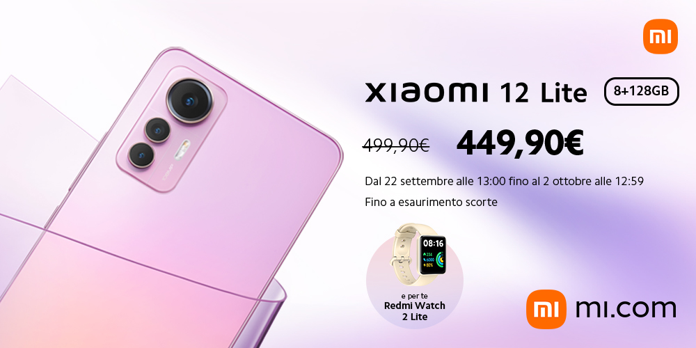 Xiaomi 12 Lite, ufficiale ed in offerta in Italia il Best Buy 2022 | Video