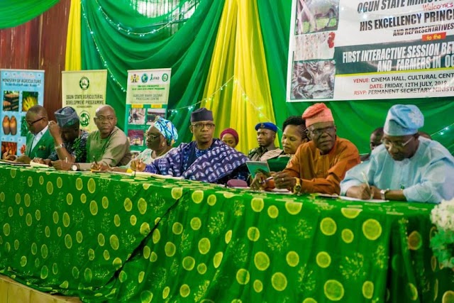 OGUN GOVERNOR, DAPO ABIODUN COMMENDS THE EFFORT OF FISH FARMERS IN THE STATE, PROMISES THEM BETTER DAYS AHEAD.