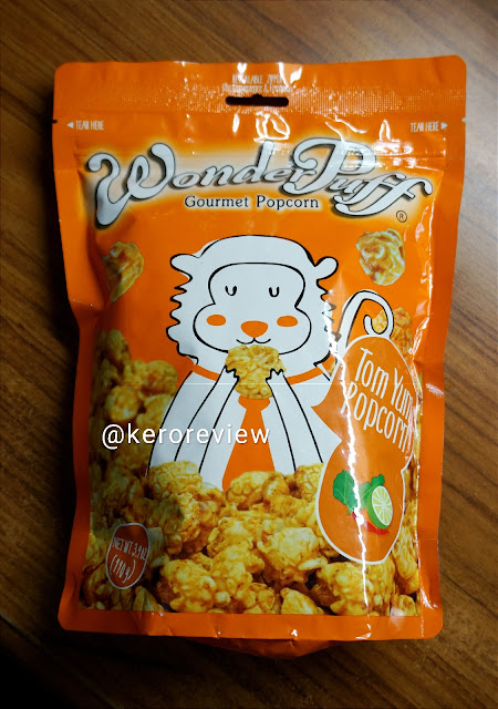 รีวิว วันเดอร์พัฟ ป๊อปคอร์น ต้มยำ (CR) Review Tom Yum Popcorn, WonderPuff Brand.