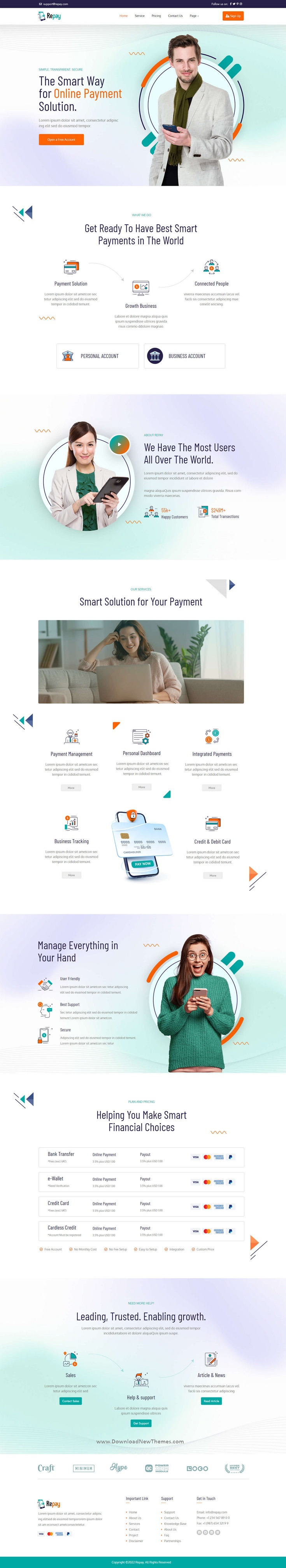 Repay - Payment Gateway Elementor Template Kit Review