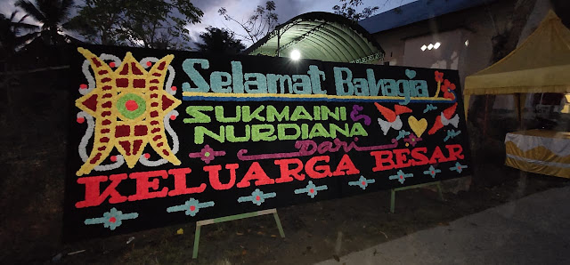 Papan Bunga Pernikahan Untuk Sukmaini dan Nurdiana