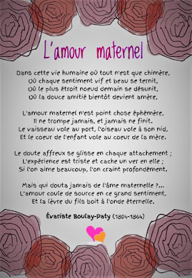 Poème célèbre sur l'amour maternel