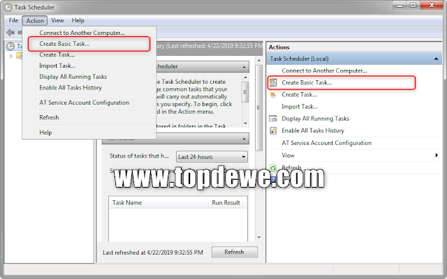 Cara membuat alarm di windows dengan task scheduler