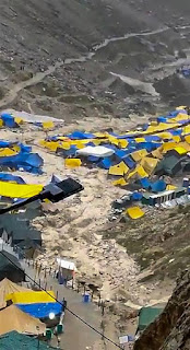 Cloudburst near amarnath cave