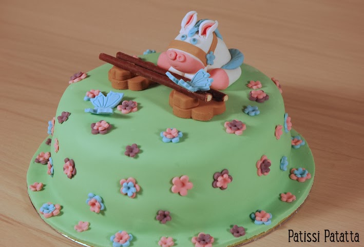 cake design, gâteau 3D, pâte à sucre, gumpaste, fondant, pony cake