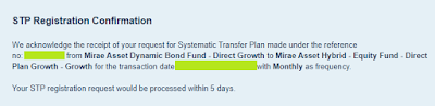 How To Start STP In Mirae Asset Mutual Fund