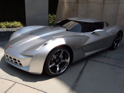Actual Transformers Autobot Sideswipe Corvette Stingray car