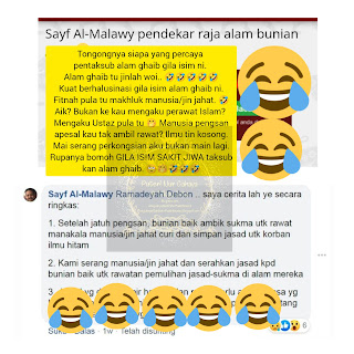 Sayf Al-Malawy, bomoh gila isim, serang, cyber war