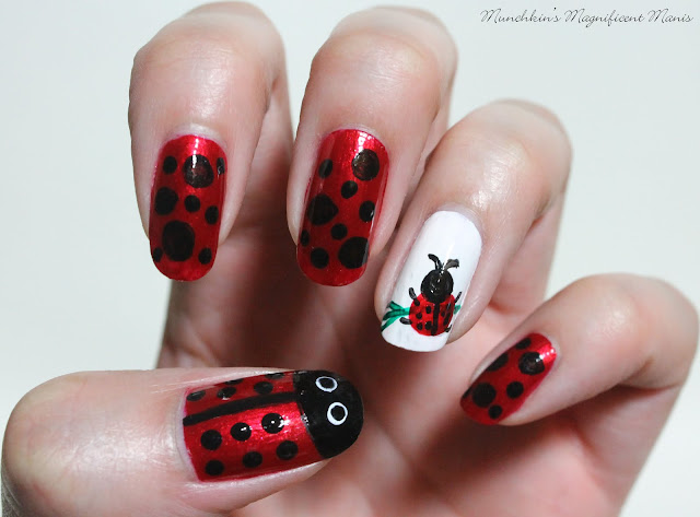 Ladybug Nail Design